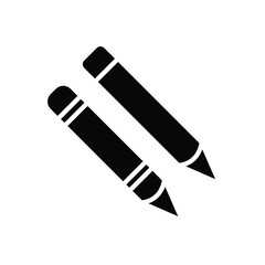 pencil, icon ,vector ,illustration, design logo, template, flat, style trendy, collection
