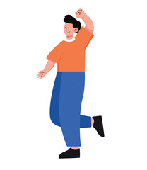 character people various movements isolated