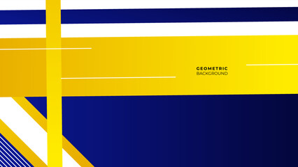 Fototapeta premium Blue background with yellow gradient stripes, elegant dark blue color. Geometric abstract background.