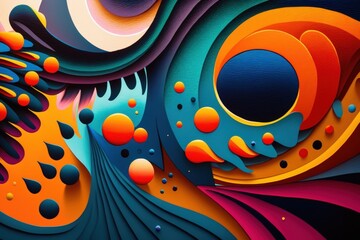 Background, wallpaper, texture, and close up fragment of abstract acrylic painting on canvas all created by . today's art. modern artwork. Generative AI
