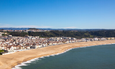 Fototapeta na wymiar Landscape of the coast of Nazare - Portugal