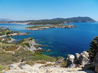 Fototapeta na wymiar Tourist area of Creek Provence, Marseille, Cassis France. View from above