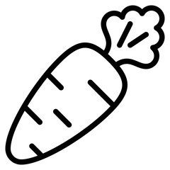 carrot outline icon