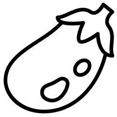 eggplant outline icon