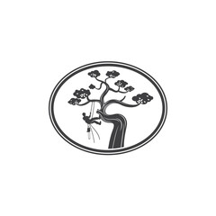 illustration of arborist, tree care skills, vector art. 