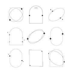 ミニマルなキラキラフレームセット