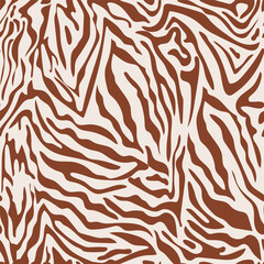 Vector illustration of seamless zebra pattern © milaart17