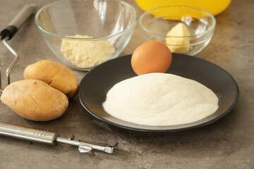 Kartoffelteig-Zutaten