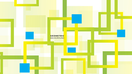 Overlaping green on white background. Geometric pastel background. Use to banner, poster, brochure, etc. Vector illustration.