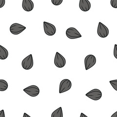 Fototapeta premium Vector pattern with seeds. Seamless seed pattern