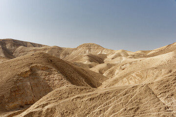 Israel - Westjordanland - karge Landschaft nahe Jerusalem