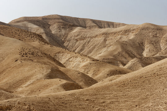 Israel - Westjordanland - karge Landschaft nahe Jerusalem