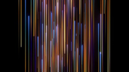 glowing colorful lights streaks lines background loop