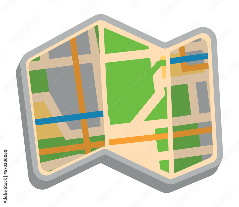 Poster navigation map icon