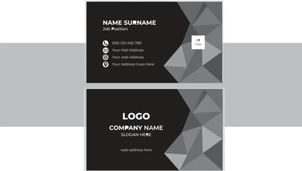 Double-sided creative business card template.