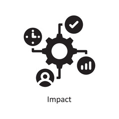 Obraz premium Impact Vector Solid Icon Design illustration. Assessment Symbol on White background EPS 10 File