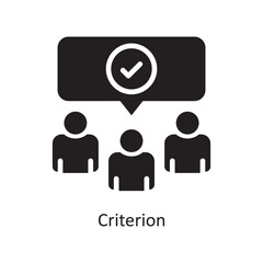 Criterion Vector Solid Icon Design illustration. Assessment Symbol on White background EPS 10 File