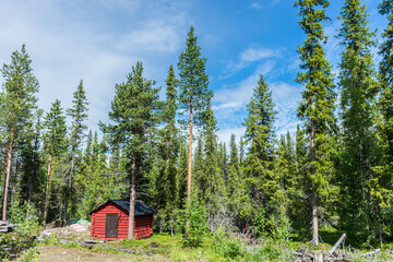Fototapeta na wymiar Landscape of Sarek National Park in Sweden