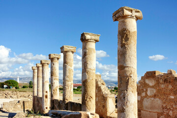 Columns and structures at Nea Pafos