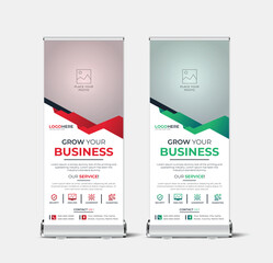 Roll Up banner design and professional rack card template