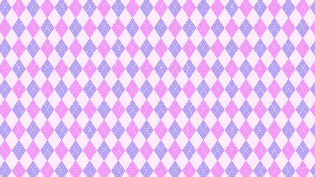 Argyle checkered background animation(Cute)