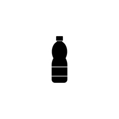 Plastic bottle icon isolated on white background. 