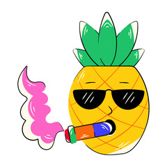 Smoking Pineapple 