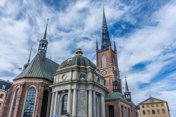 Fototapeta na wymiar View of the city center of Stockholm, Sweden