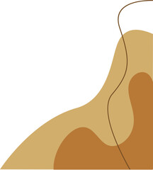 Abstract Blob Corner Vector