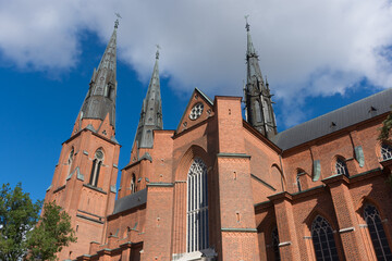 Fototapeta premium Church of Uppsala in Sweden