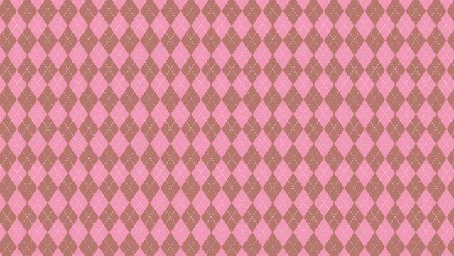 Argyle checkered background animation(Valentine)