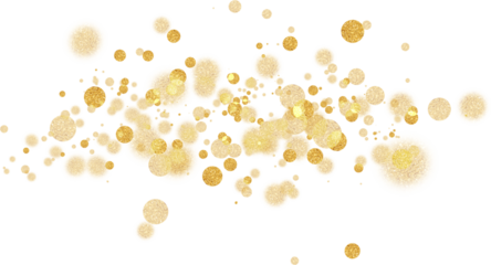 Gold bokeh confetti