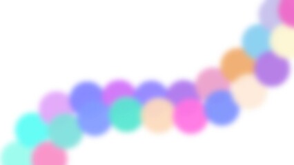 Circles waves cute colors blurry art background