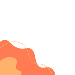 Abstract Blob Shape With Line