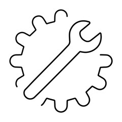 repair icon on white background, vector illustration.