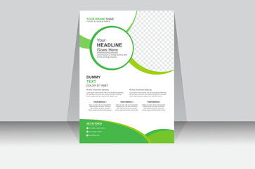 Attractive and modern creative concept corporate flyer design for professional business.