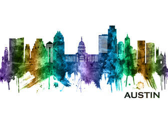 Obraz premium Austin Texas Skyline