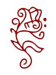 illustration of a tattoo of flower 