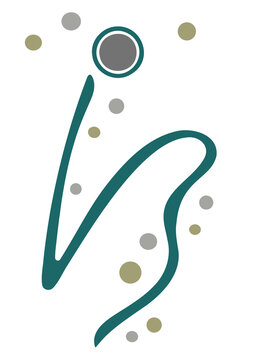 footprint in water, Logo, print