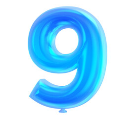Number Balloons 3D Generative AI