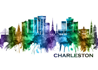 Obraz premium Charleston South Carolina Skyline