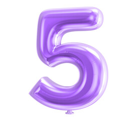 Number Balloons 3D Generative AI