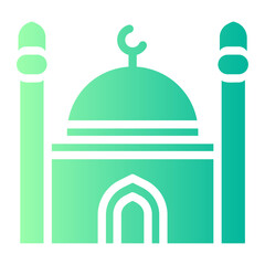 mosque gradient icon