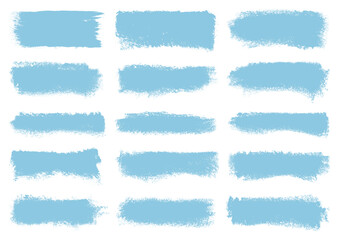 Fünfzehn Blaue Stempel Schwamm Set