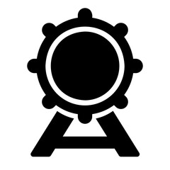 drum glyph icon