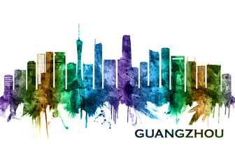 Guangzhou China Skyline