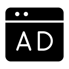 ads solid icon