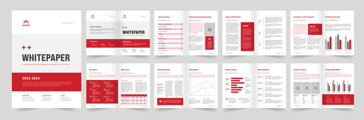 white paper layout or white paper design