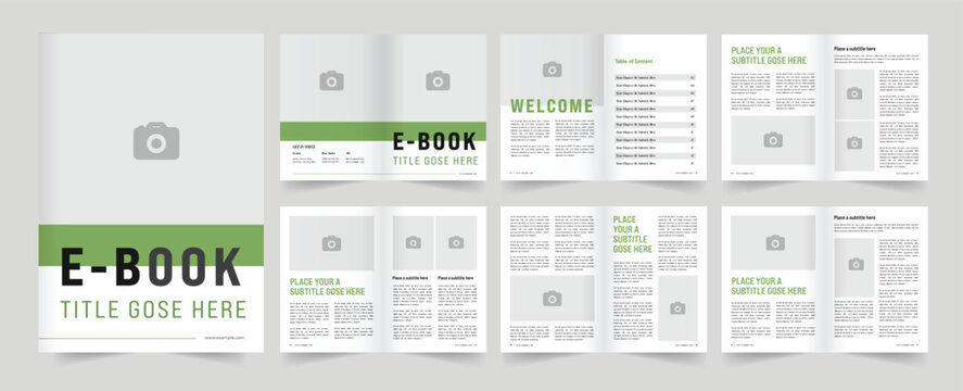 Clean Ebook Layout or ebook layout design