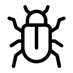bug line icon